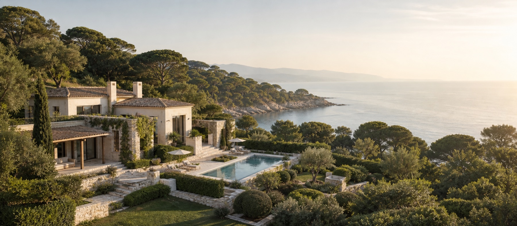 Mediterranean coastal villa